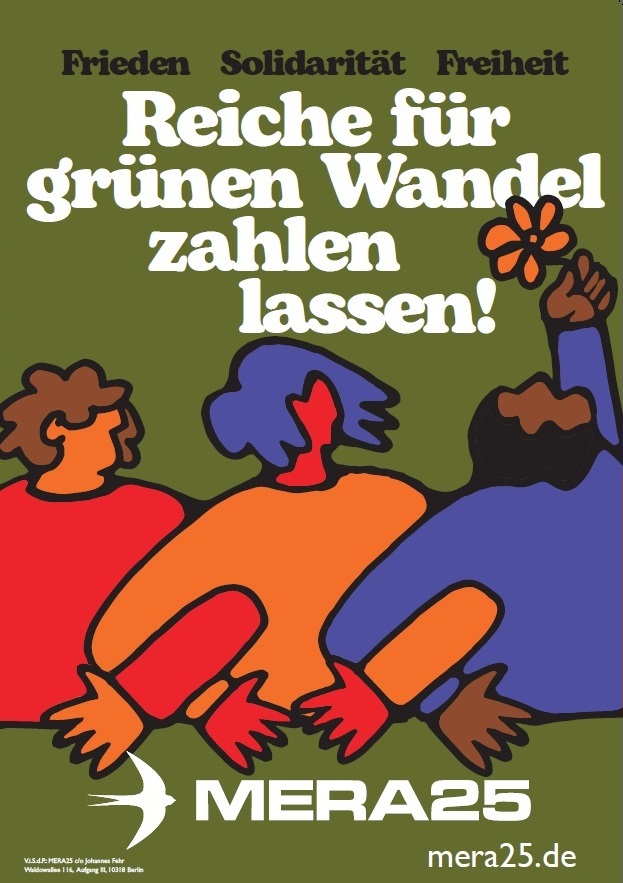 Plakat für die Bundeswahl 2025: Demokratie darf nicht käuflich sein!