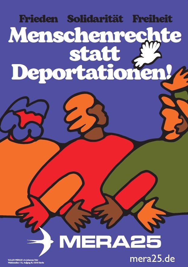 Plakat für die Bundeswahl 2025: Freiheit für Palästina